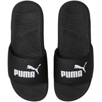 PUMA Cool Cat Slides Badelatschen (black/white, EU Schuhgrößensystem, Erwachsene, Numerisch, M, 44.5) - 44.5 EU