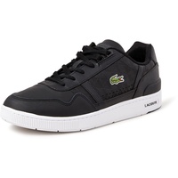 Lacoste Herren Low-Top Sneaker T-Clip 222 9 SMA, Männer Halbschuhe,Sportschuhe,Freizeitschuhe,Turnschuhe,Laufschuhe,SCHWARZ/Weiss (312),42 EU / 8 UK