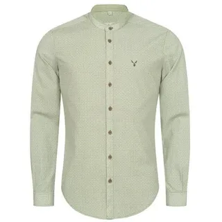 Nübler Trachtenhemd Langarm Peter in Grün | Gr.: M