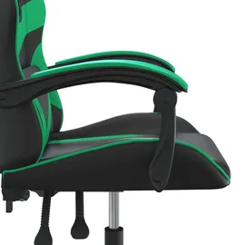vidaXL Gaming-Stuhl Drehbar Schwarz und Grün PC