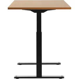 TOPSTAR Schreibtisch E-Table Buche / Schwarz