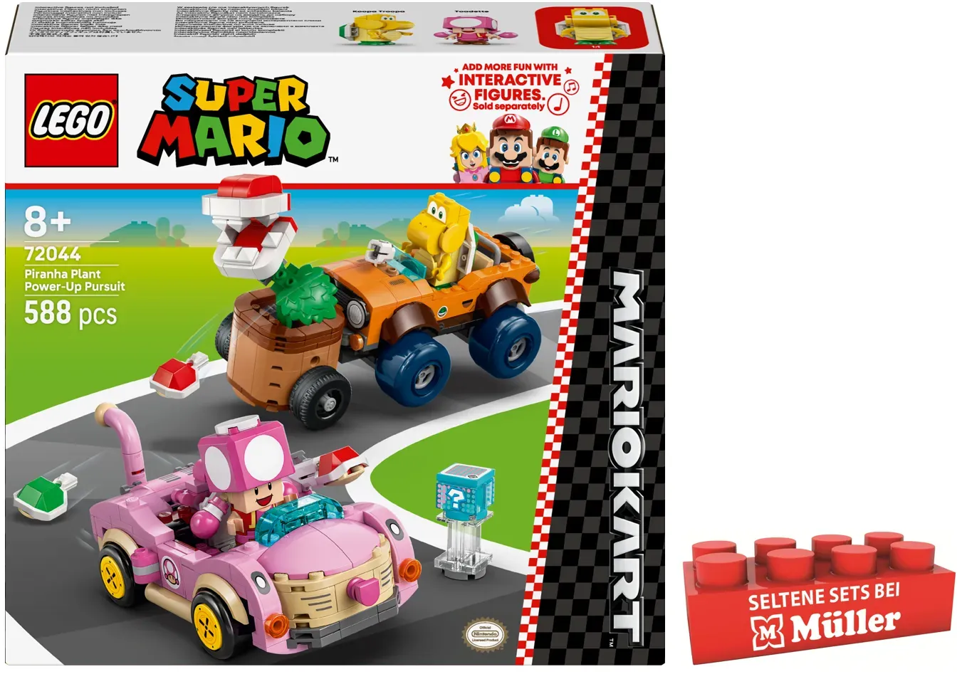 LEGO® Super MarioTM: Mario KartTM – Power-Up-Jagd mit Piranha-Pflanzen 72044