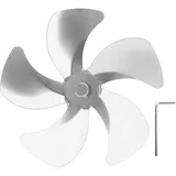 Ofenventilator Mit 5 Flügeln Aus Aluminiumlegierung, Verbessert Die Warmluftzirkulation, Kaminventilator-zubehör, Silberfarben