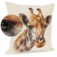 ANRO Kissenbezug Dekokissen Kissen Sofakissen Kissenbezüge Kissenhülle Gobelin Giraffe
