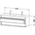 Duravit Waschtischunterschrank 2 Schubkästen 127 x 48 x 47,5 cm Eiche Schwarz Matt