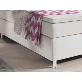 Inter Boxspringbett Oxford 180x200 cm Weiß