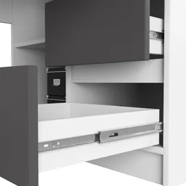 akord furniture factory Eckschreibtisch Akord Weiß / Graphitgrau