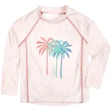 Playshoes Unisex Kinder Langarmshirt Rash-Guard-Shirt, Lang Ecru Palmen, 86-92