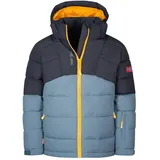 Trollkids Winterjacke Gryllefjord Schwarz/Stahlblau/Mango, Größe 116