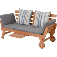 Garden Pleasure Gartenbank Rincon 985283 natur Holz 190,0 cm