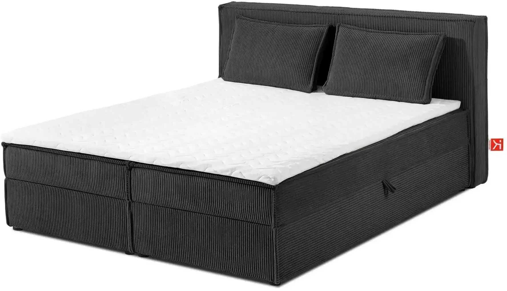 KONSIMO Boxbett   ¦ grau ¦ Maße (cm): B: 165 H: 95