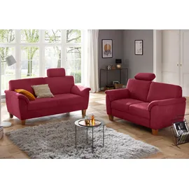 OTTO home Couch Mikrofaser 2-Sitzer Rot
