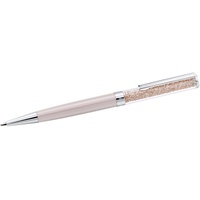 Swarovski Crystalline Kugelschreiber, Rosafarbener, Verchromter Stift mit Edlen Swarovski Kristallen, 1 Stück (1er Pack)