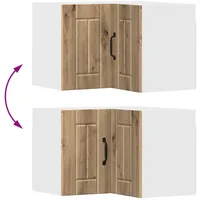 vidaXL Eckschrank Artisan-Eiche 57 x 57 x 40 cm Holzwerkstoff
