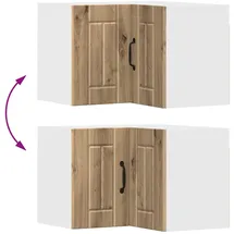 vidaXL Eckschrank Artisan-Eiche 57 x 57 x 40 cm Holzwerkstoff