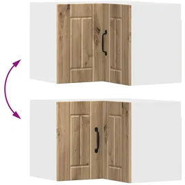 vidaXL Eckschrank Artisan-Eiche 57 x 57 x 40 cm Holzwerkstoff