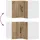 vidaXL Eckschrank Artisan-Eiche 57 x 57 x 40 cm Holzwerkstoff
