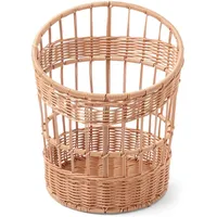 HENDI Baguette-Korb aus geflochtenem PP und Edelstahl 30 x 30 x 35 cm beige