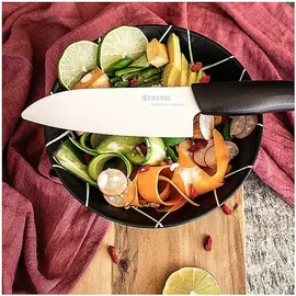 Kyocera Keramikmesser Santokumesser 14 cm Schwarz