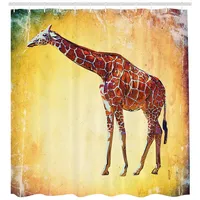 ABAKUHAUS Duschvorhang Giraffe 175 x 240 cm mehrfarbig