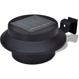 vidaXL Solarleuchte Kunststoff 15,0 cm 6x Schwarz