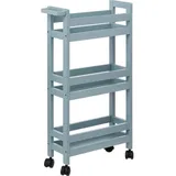5five simply smart 5five - Servierwagen mit rollen 3 ebenen colorama blau artic