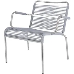 Fiam - Mya Spaghetti Loungesessel, Aluminium / grau
