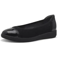 TAMARIS Comfort Damen Ballerinas Runde Spitze Bequem, Schwarz (Black),