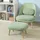 SoBuy Einzelsessel Polyester 67 x 76 x 73 cm Grün mit Hocker
