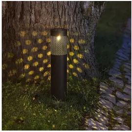 STAR Solarleuchte Edelstahl 85,0 cm inkl. Dämmerungssensor schwarz
