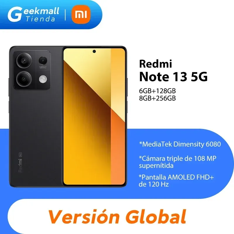 Globale Version Xiaomi Redmi Note 13 5g Smartphone Media tek Dimmensity 120 108mp Dreifach kamera Hz Amoled 33W Schnell ladung