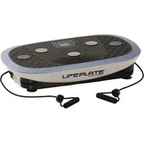 MAXXUS Vibrationsplatte »Lifeplate 4.0«, (Set, 3 tlg., mit Trainingsbändern, Trainingsplan, Unterlegmatte), schwarz