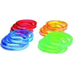 FSA Polycarbonat Vorbauspacer-Set 5 mm, orange transparent, 10 Stück, leicht und langlebig, passend für 1 1/8" Gabeln, ideal zur Feinabstimmung der Lenkerhöhe