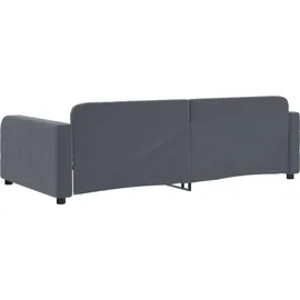 vidaXL Tagesbett 90 x 190 cm Dunkelgrau