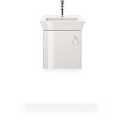 Duravit White Tulip Waschtisch-Unterschrank WT4250L8585 38,4 x 29,8 cm, Weiß Hochglanz, wandhängend, 1 Türe mit Griff, links