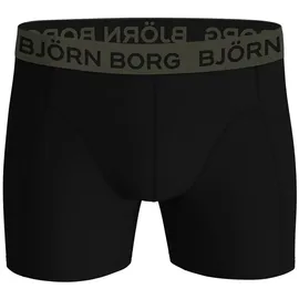 Björn Borg Boxershorts 5er Pack Schwarz/Rot/Grün XXL