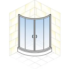 Schulte Sunny Runddusche 90 x 90 cm weiß EP39561804117190