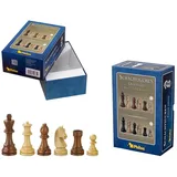 Philos 21891 - Schachfiguren Artus, Königshöhe 110 mm, in Setup Box