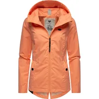 Ragwear leichte Damen Übergangsjacke kurz Outdoor-Jacke wasserdicht Parka mit Kapuze Monade Übergang YOUMODO Peach24 Gr. S - S