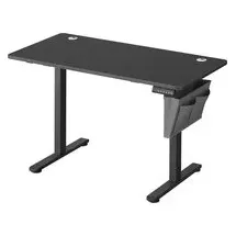 Songmics Höhenverstellbarer Schreibtisch 120 x 60 cm Tintenschwarz