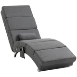 Homcom Relaxliege,, Dunkelgrau, Metall, 168x84x56 cm, Wohnzimmer, Sessel, Relaxliegen