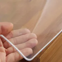 kefu01 Transparente Schreibtischunterlage mit 60°-Abschrägung,1mm PVC-Tischschutz,Abwischbarer Tischdecke,Wasserdichter Rechteckiger Schutzfolie,für Couchtisch,Schreibtisch (40x130cm/16x51in)