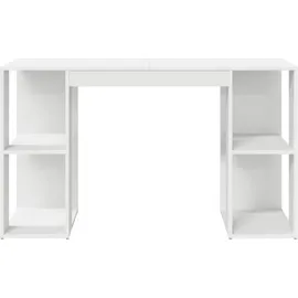 vidaXL Schreibtisch mit Stauraum Weiß