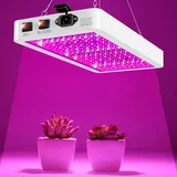 Pflanzenlampe LED Vollspektrum, 312 LED Grow Lampe 2000W Pflanzenleuchte mit UV-IR-Licht, Wachstumslampen mit Doppelschalter Veg/Bloom, Pflanzenleuchte Hängend für Gewächshauspflanzen, Gemüse, Blumen