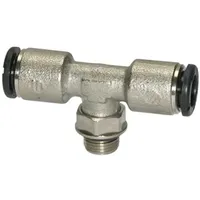 Riegler T-Steckverschraubung »click-clock«, drehbar, M5a, Schlauch Ø4 SW9