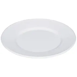 Riess Emaille Teller flach 26 cm weiß