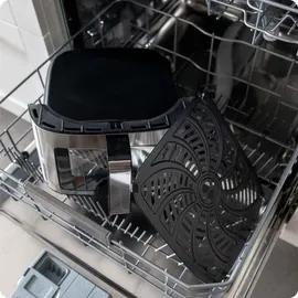 Berdsen Heißluftfritteuse XXL 9,1L Silber