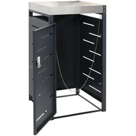 Proregal Mülltonnenbox 110 x 60 x 62 cm anthrazit