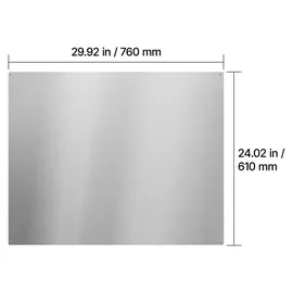 Vevor Küchenrückwand 76 x 61 cm aus Edelstahl, Wandschutz für Herd und Dunstabzugshaube mit Vorgebohrten Löchern, Robuste Rückwand Spritzschut...