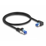 DeLock 80221 RJ45 Patchkabel CAT 6a S/FTP 0.50m Schwarz 1St.